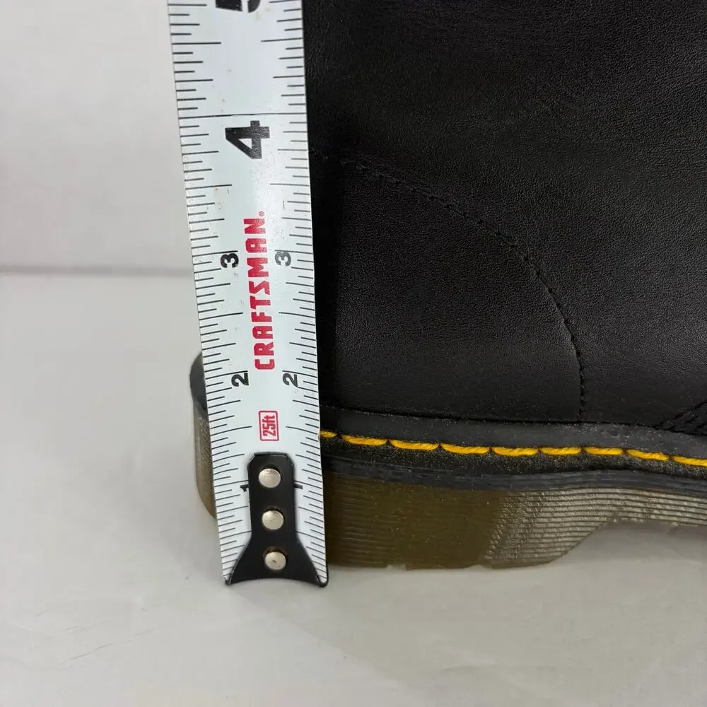 Dr. Martens 1460 Black Leather 8-Eye Boots Men's 12 AirWair Bouncing Soles